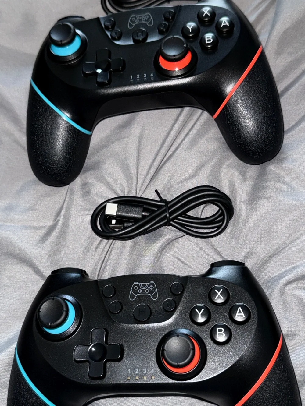 Nintendo Switch 2  Wireless Game Controller Set - Black with Red & Blue Accents